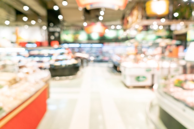 abstract blur and defocused supermarket for background