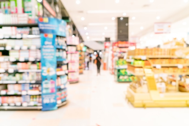 abstract blur and defocused supermarket for background