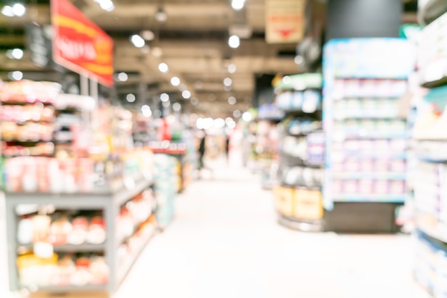 abstract blur and defocused supermarket for background