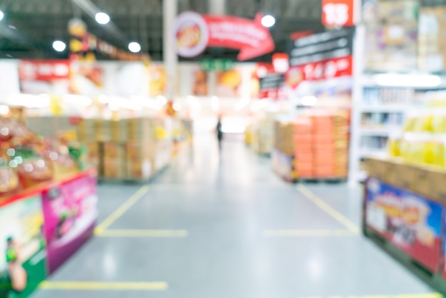 abstract blur and defocused supermarket for background