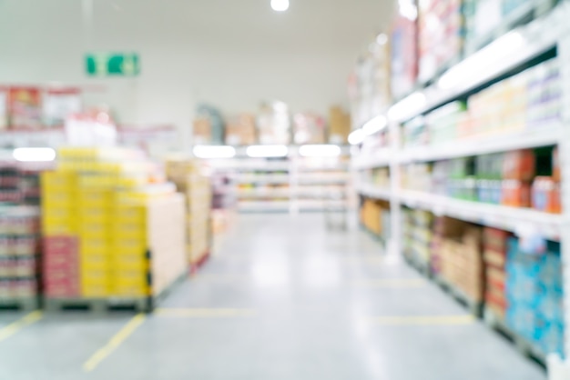 abstract blur and defocused supermarket