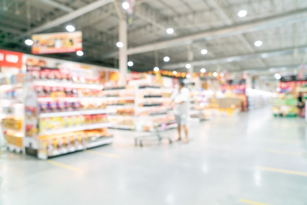 abstract blur and defocused supermarket