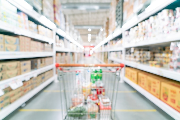 abstract blur and defocused supermarket