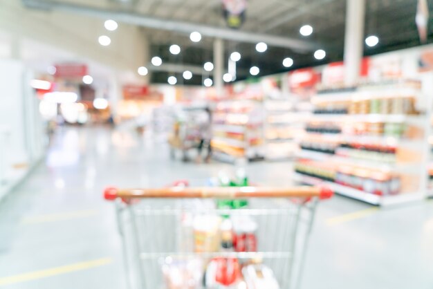 abstract blur and defocused supermarket