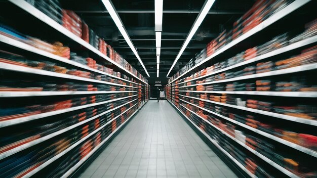 Foto supermercato astratto sfocato e sfocato