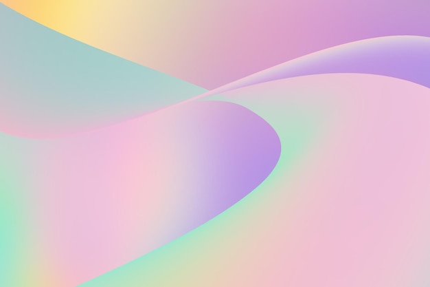 추상적인 흐릿한 홀로그래픽 레인보우 폴리 iridescent 배경