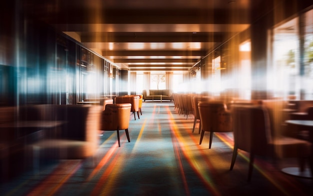 Abstract blur hotel interieur