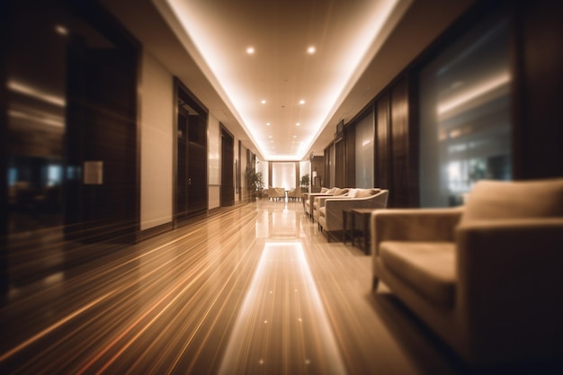 abstract blur hotel interior