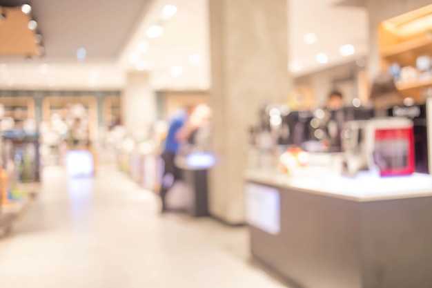 Abstract blur image of people at Shopping mall