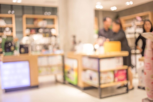 Abstract blur image of people at Shopping mall