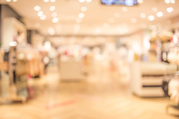 Abstract blur image of people at Shopping mall