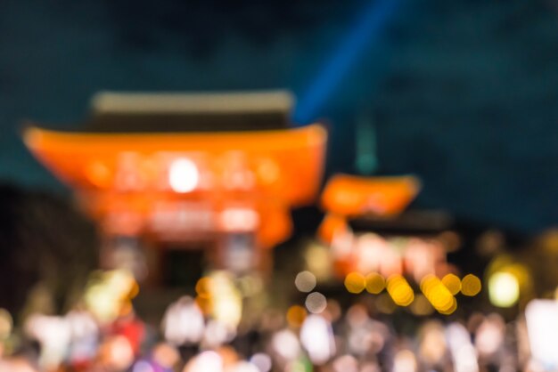 abstract blur Kiyomizu-dera Temple Kyoto, Japan