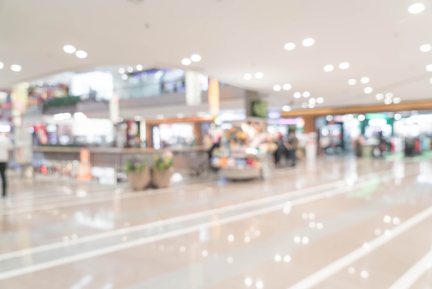 abstract blur luxury retail store in shopping mall