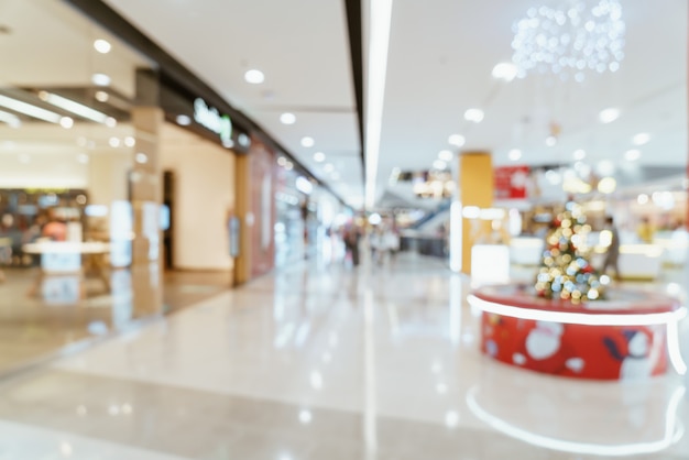 abstract blur luxury shopping mall and retail store for background