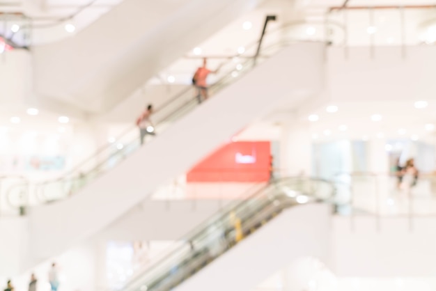 Photo abstract blur in luxury shopping mall and retail store