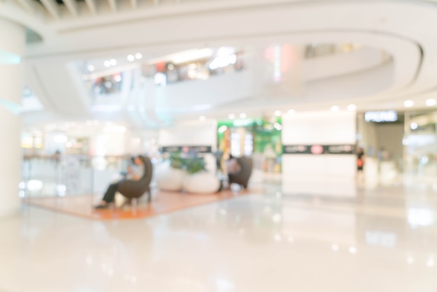 Sfocatura astratta nel centro commerciale di lusso e al dettaglio