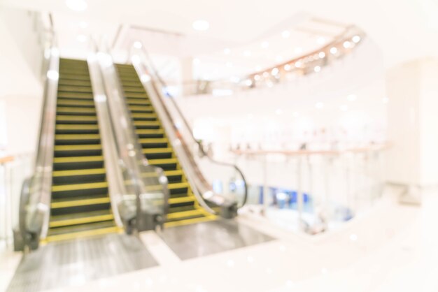 abstract blur in luxury shopping mall and retail store 