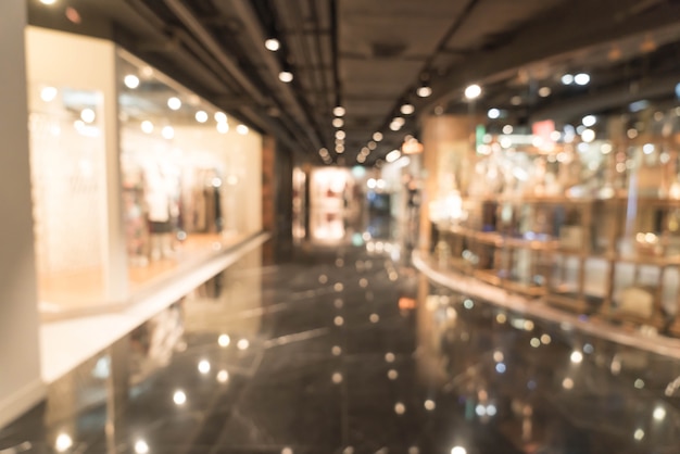 Foto sfocatura astratta nel centro commerciale moderno