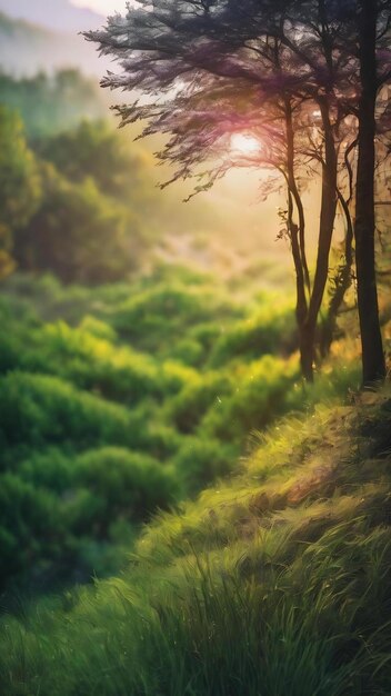 Abstract blur nature background