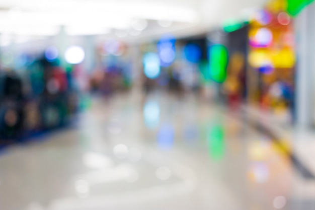 Abstract blur people at shopping mall .