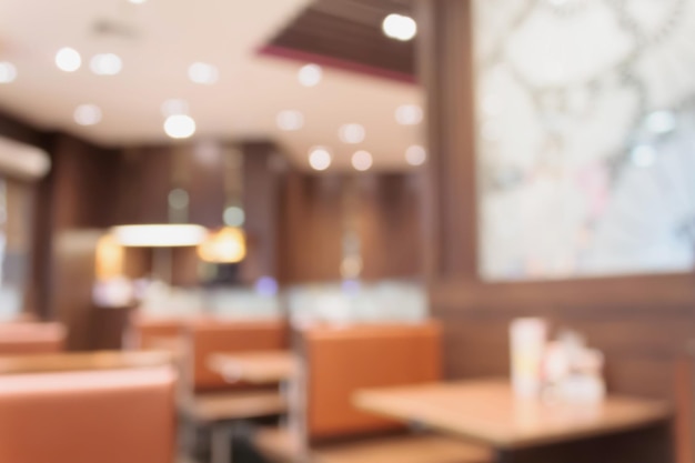 Abstract blur restaurant background