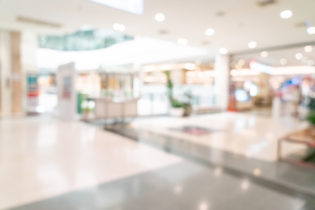 abstract blur shop and retail store in shopping mall for background