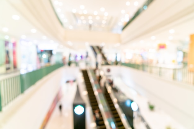 Photo abstract blur shop and retail store in shopping mall for background
