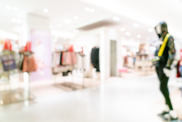 abstract blur shop and retail store in shopping mall for background