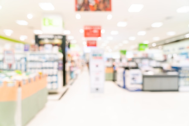 abstract blur shop and retail store in shopping mall