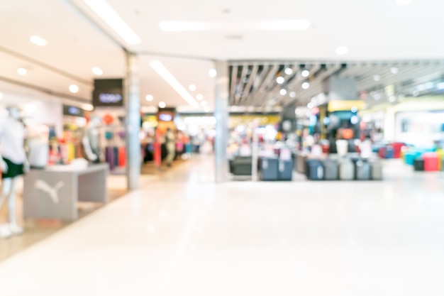 abstract blur shop and retail store in shopping mall