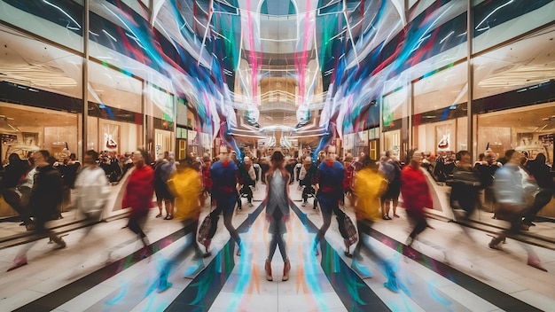 Foto abstract blur centro commerciale