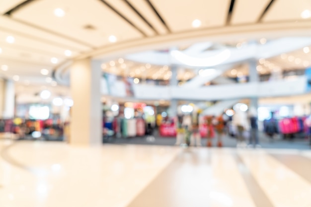 abstract blur shopping mall