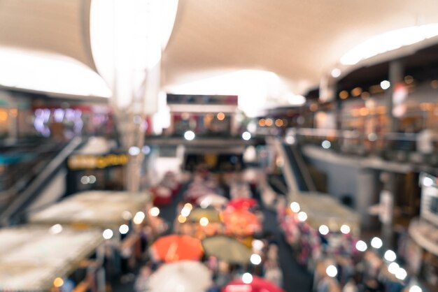 Foto sfocatura astratta nel centro commerciale