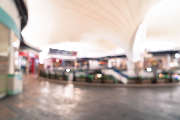 Foto sfocatura astratta nel centro commerciale