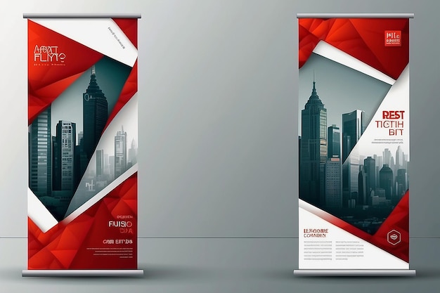 Abstract blurb font Patch brochure cover design roll up info banner frame ad flyer text of title sheet model set