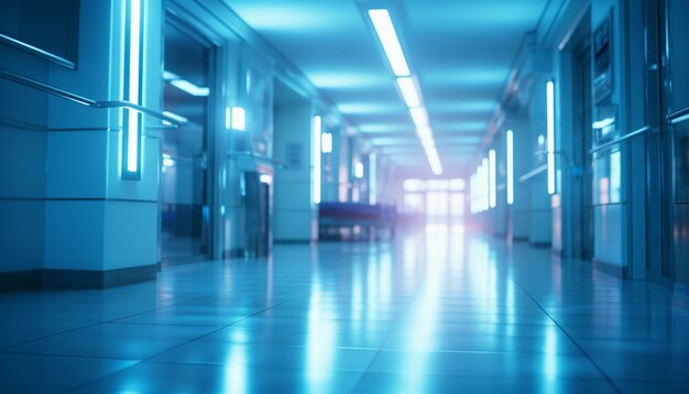 Abstract blurred background hospital