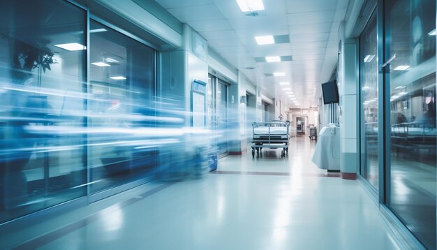 Abstract blurred background hospital