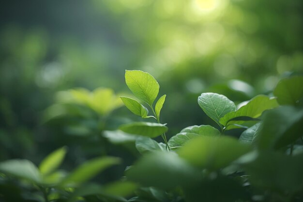 abstract blurred background with plants