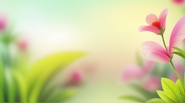 Abstract blurred background with plants