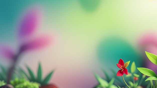 Abstract blurred background with plants
