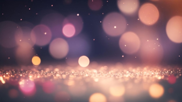 abstract blurred background with vintaae bokeh lights