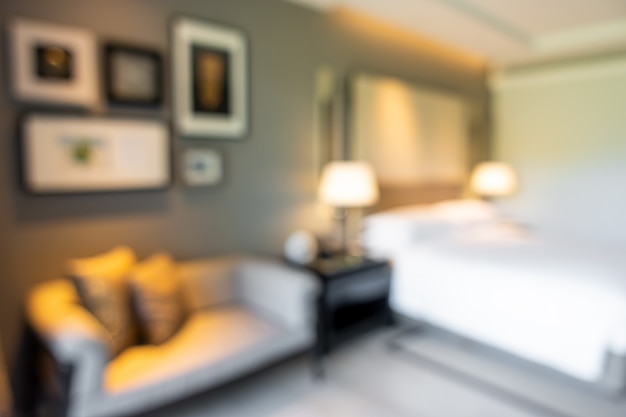 abstract blurred bedroom interior 