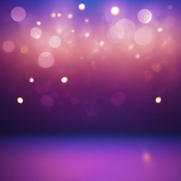 Abstract blurred blue and purple background with bokeh defocused copy space