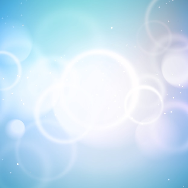 Abstract Blurred blue tone lights background