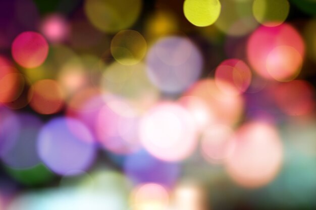 Abstract blurred bokeh background of lighting color