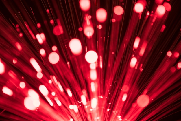 abstract blurred fiber optic line light for network or technology background