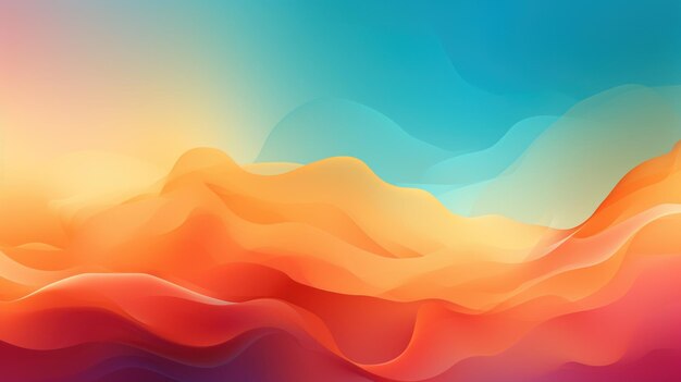 Abstract blurred gradient background colors with dynamic effect