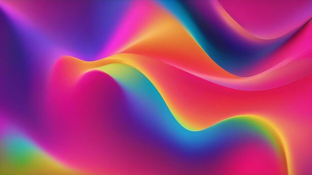 Abstract blurred gradient mesh background in bright colorful smooth easy editable soft colored