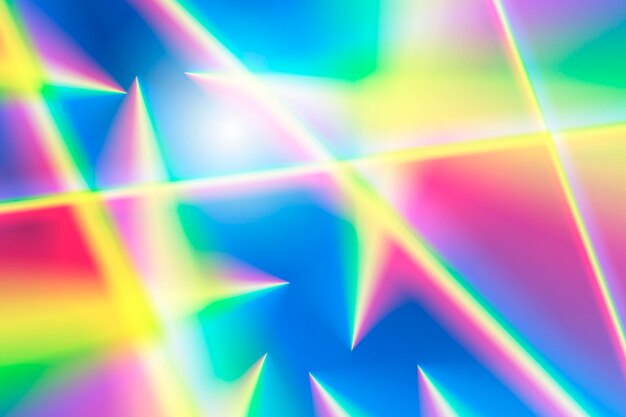 Abstract blurred gradient mesh background in bright rainbow figure colors