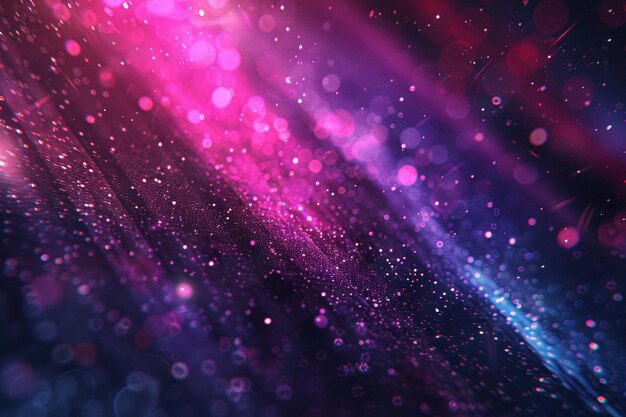 Abstract Blurred Lights Background with Glowing Lines